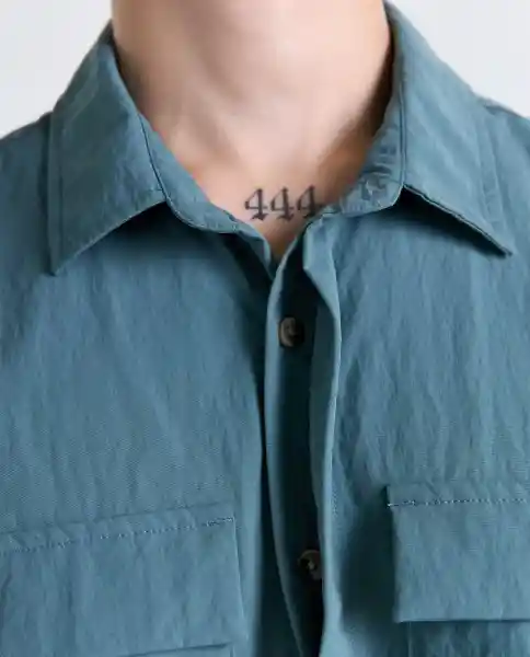 Camisa Hombre Verde Talla L 819G006_VER184612 Americanino