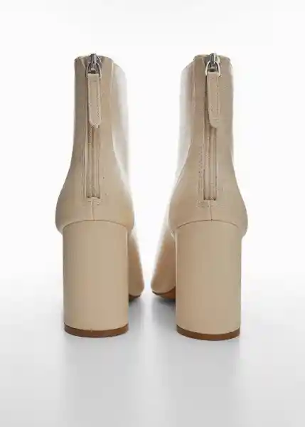 Botines es Giana Beige Talla 41 Mujer Mango