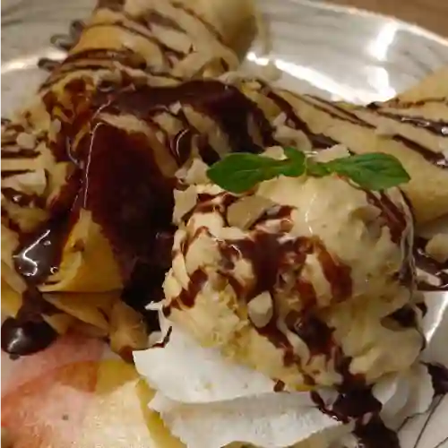 Crepe de Banano, Hersheys y Nueces