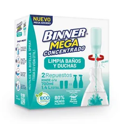 Mega Concentrado Limpia Baños y Duchas Binner