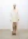 Abrigo Trench Paper Crudo Talla S Mujer Mango