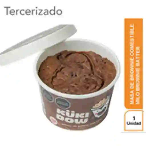 Kukidow Masa de Brownie Comestible Chocolate Con Milo Nuggets