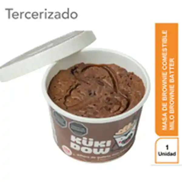 Kukidow Masa de Brownie Comestible Chocolate Con Milo Nuggets