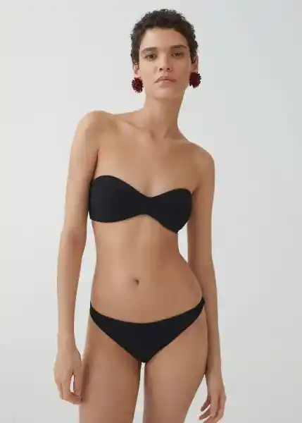 Top Bikini Pami Negro Talla XS Mujer Mango