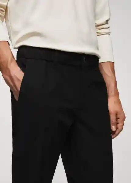 Pantalón Murlo Negro Talla 44 Hombre Mango