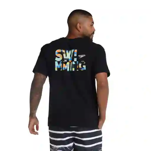 Camiseta Manga Corta Matcha Punch Hombre Negro-s
