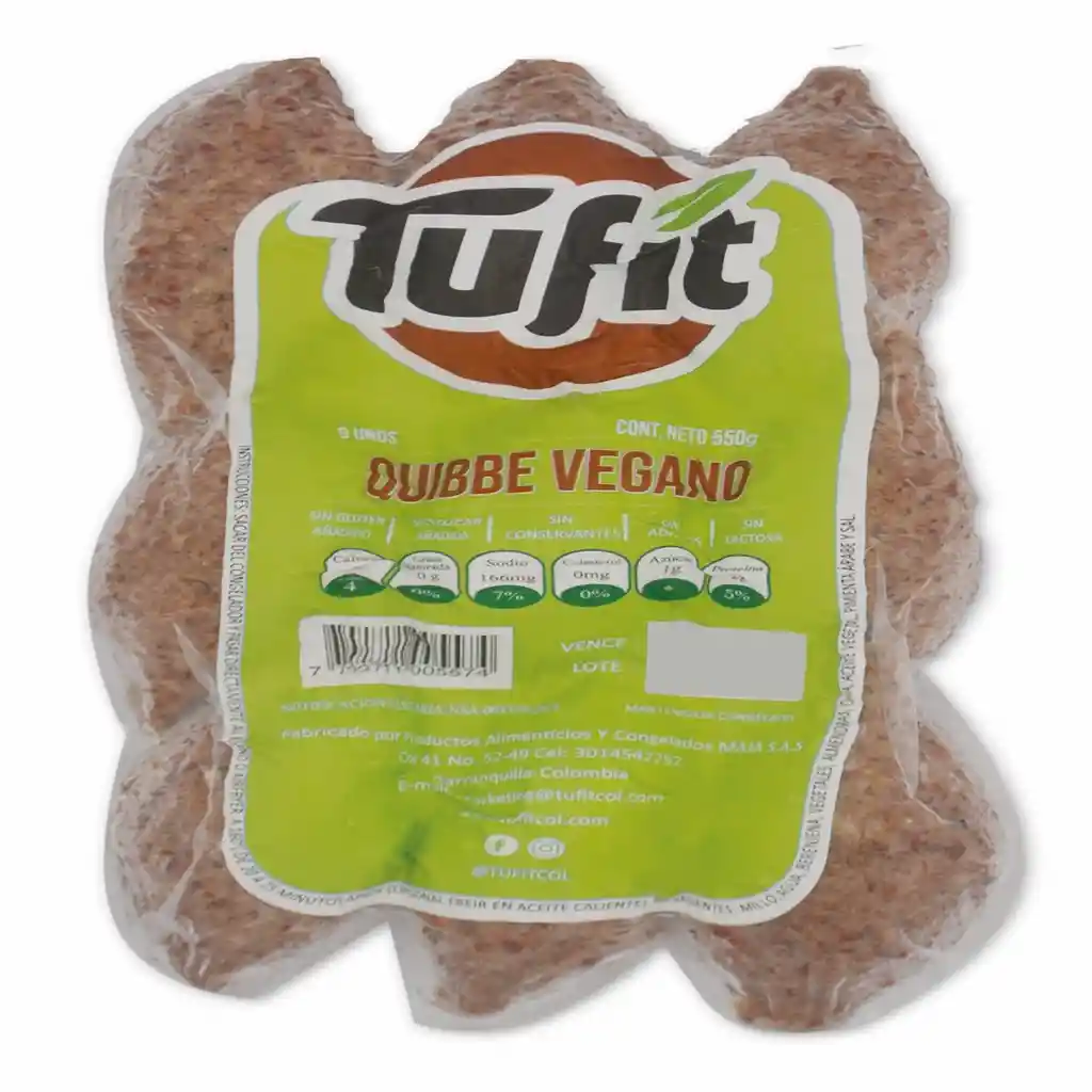 Tufit Quibbe Vegano sin Lactosa