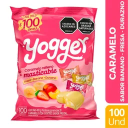 Caramelo Yogger Masticable Relleno