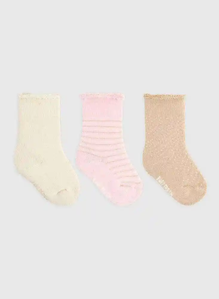 Pqx3 Calcetines Bebitas 6/12 Mese-stdo 9910