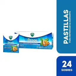 Drops  Pastillas Refrescantes con Sabor a Mentol Refrescante 
