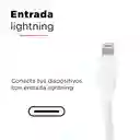 Lightning Cable De Carga Sync 3A Blanco 2M