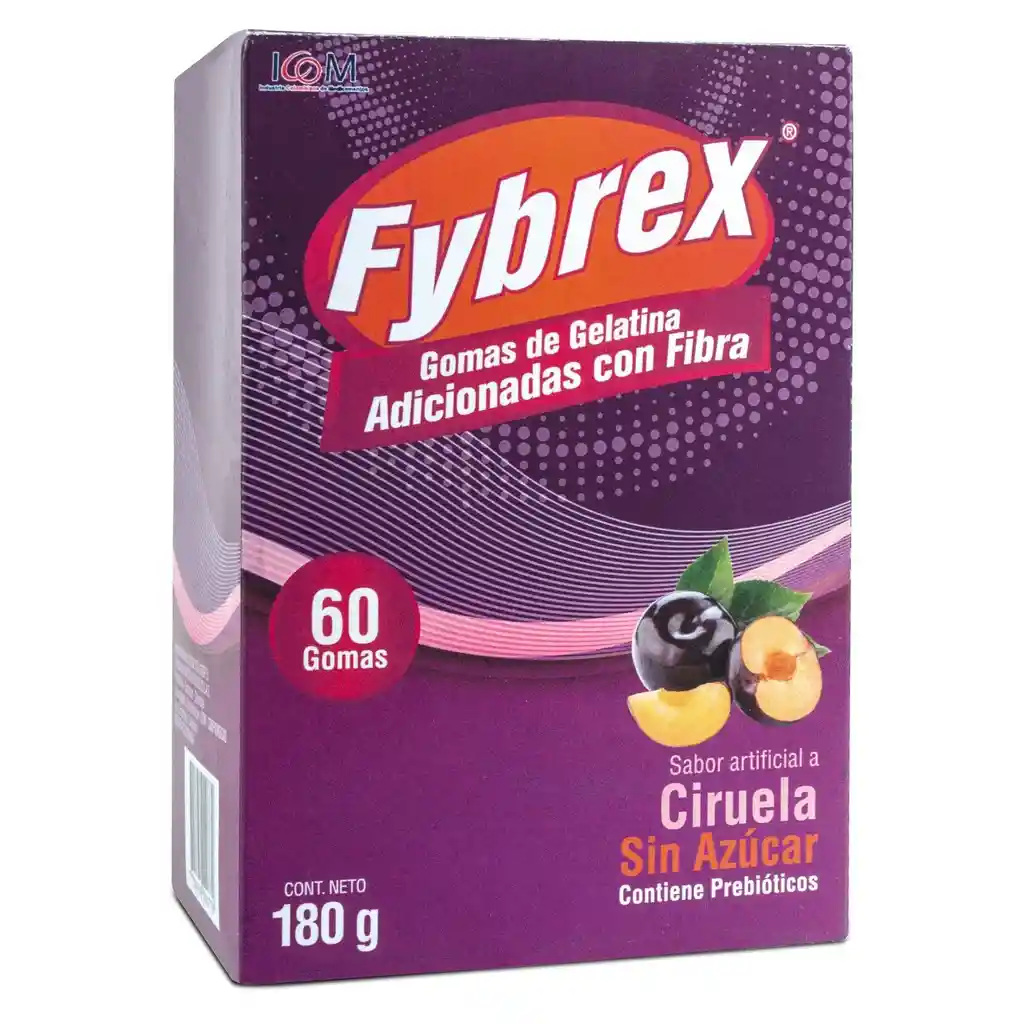 Fybrex Goma De Gelatina Con Fibra Ciruela