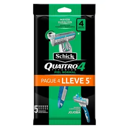 Maquina Afeitar Schick Ltam Quattro Pielnor L5p4 12/ (4 Und)