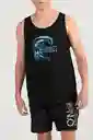 ONeill Camiseta Tank Original Masculina Negro Talla XL