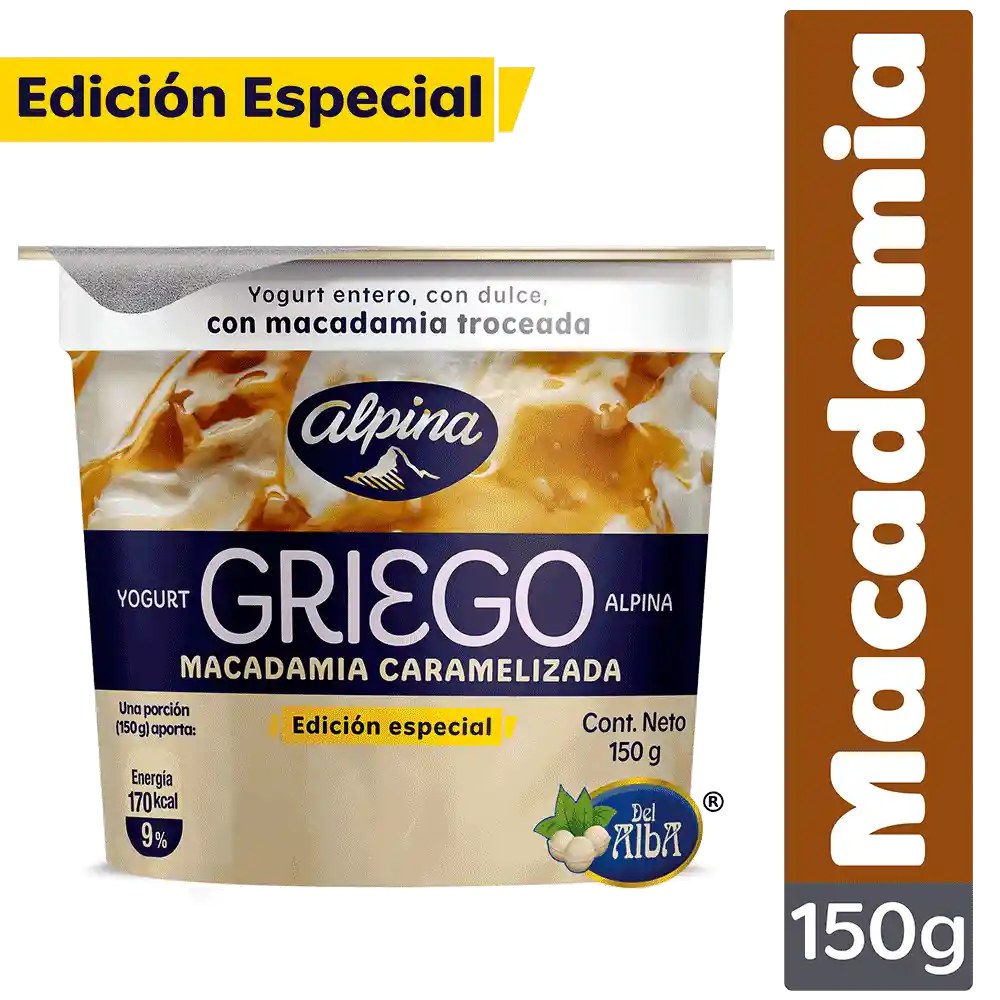 Yogurt Griego Macadamia Vaso 150g