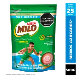 Bebida en polvo MILO NUTRI-FIT menos azúcares x 500g