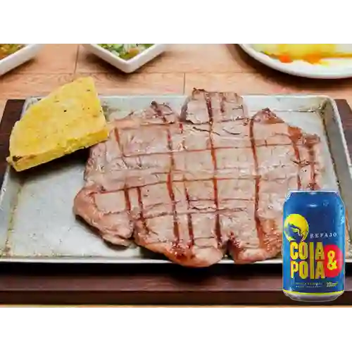 Combo Churrasco + Cola y Pola 330 ml