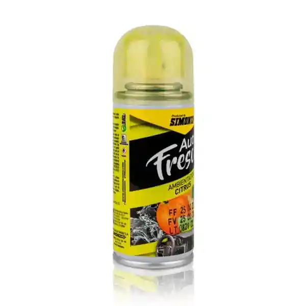 Simoniz Ambientador Auto Fresco Aerosol Citrus