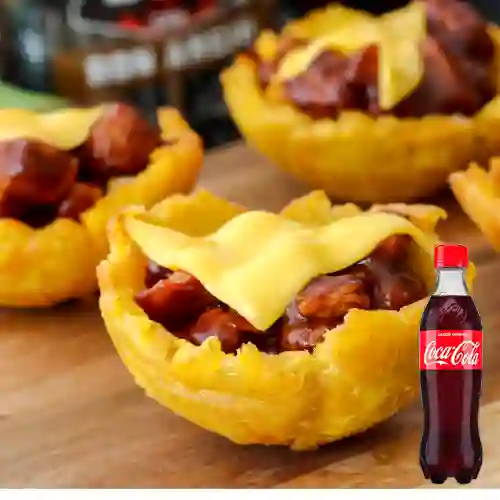 Combo Canastas de Patacon X 3 +Cocacola Orig 400ml