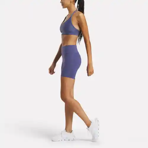 Reebok Pantaloneta Entrenamiento Lux High Rise Mujer Azul T L