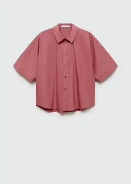 Camisa Canco-H Rosa Talla M Mujer Mango