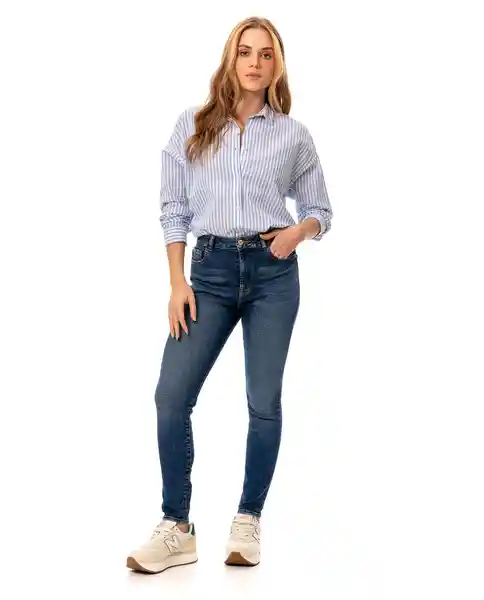 Camisa Mujer Azul Talla XL 153932C Rifle