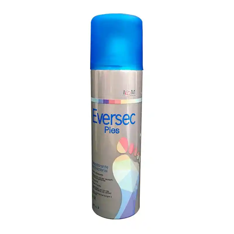 Eversec Desodorante Antibacterial para Pies en Aerosol