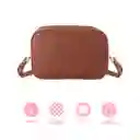 Bolso Crossbody y Monedero 2 en 1 Texturizado Café Miniso