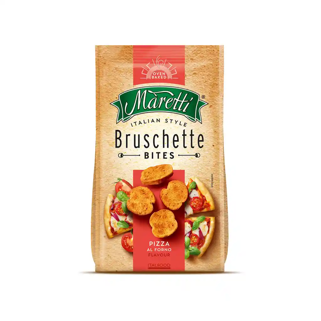 Maretti Tostadas Bruschette Chip Sabor a Pizza al Forno
