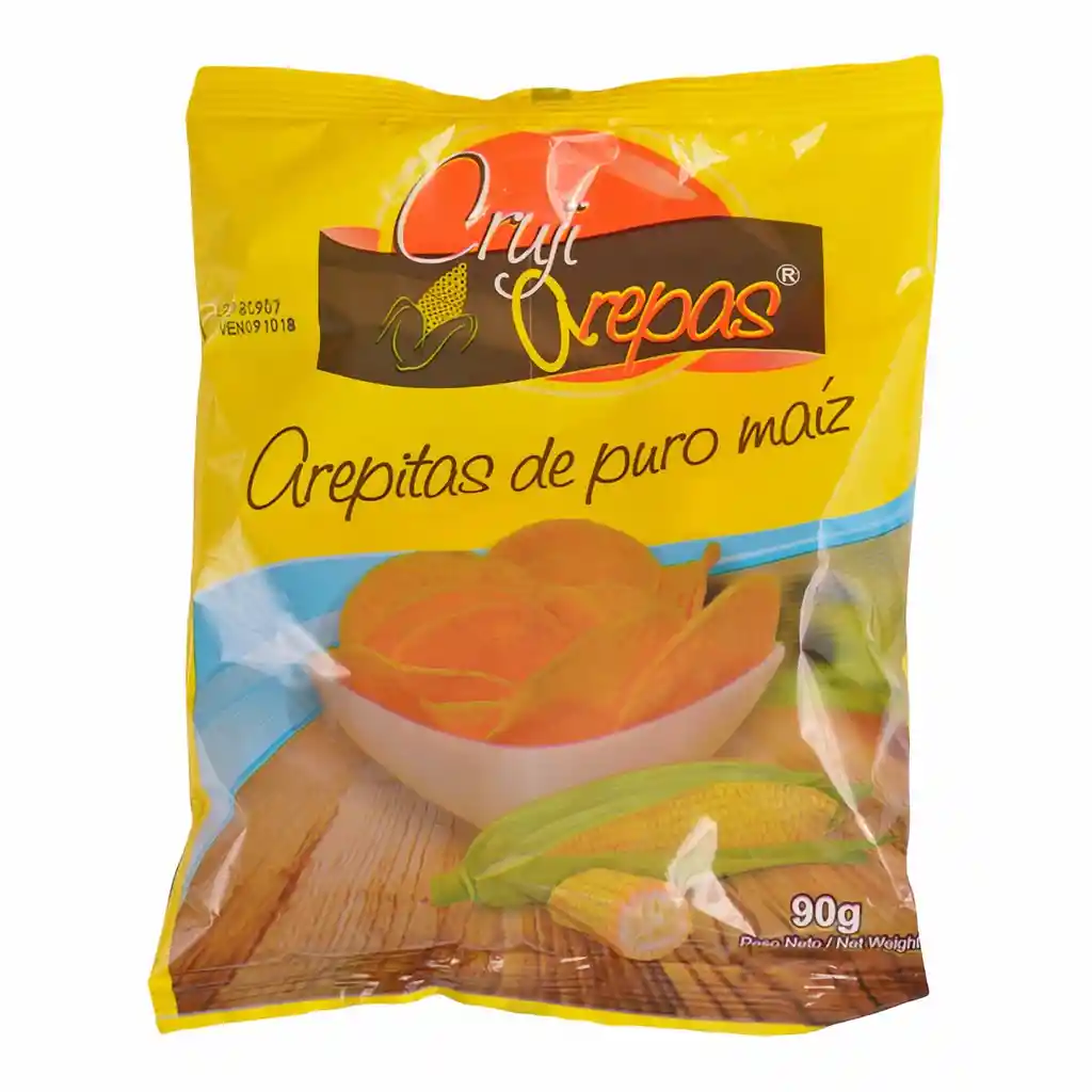 Crujiarepas Arepitas De Maiz X 30 Gm