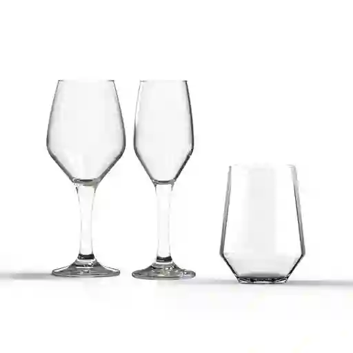 Set X 12 Pzs Rott Vasos Copas Cristar 9871elmesa24