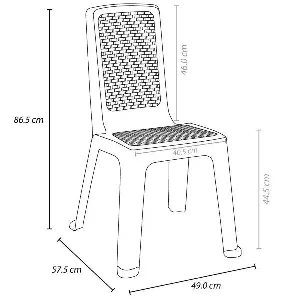 Silla Eterna S_Brazos Color Wengue Rimax