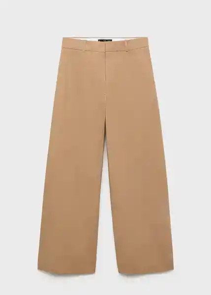Pantalón Malta Camel Talla 36 Mujer Mango