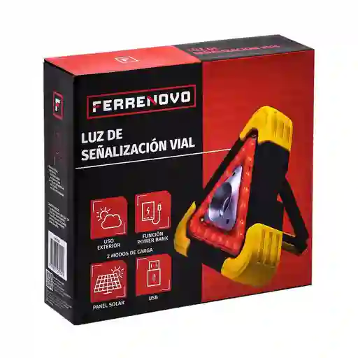 Luz de Señalización Vial Con 5 Modos de Luz Ferrenovo Fn23222