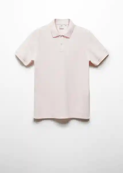 Camisa Polo Rea Rosa Pastel Talla S Hombre Mango