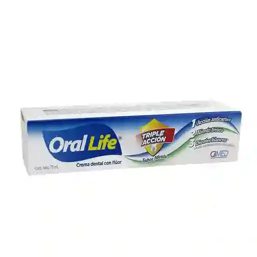 Oral Life Crema Dental Triple Acción Tubo