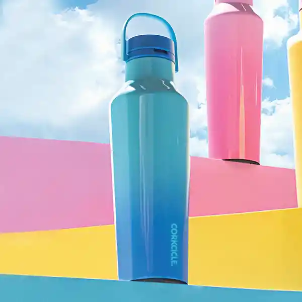 Corkcicle Botella Térmica Sport Canteen Block Azul 20 oz