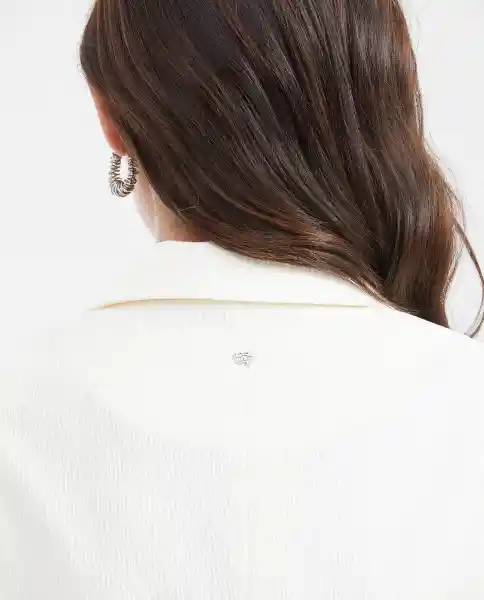 Blazer Texture Crudo Marfil Claro Talla S Chevignon
