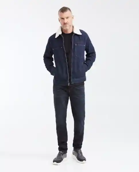 Chaqueta Con Cierre Azul Clásico Oscuro Talla S Chevignon