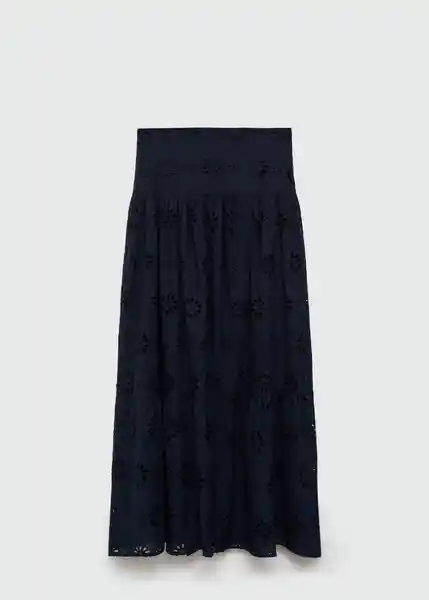 Falda Domi-H Navy Talla M Mujer Mango