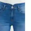 Jean High Rise Cosmo Medio Mujer Azul Talla 5 Chevignon