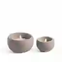 Vela Led Cemento 5.5 cm x 8.5 cm Ambiente Gourmet