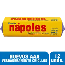 Nápoles Huevos Verdaderamente Criollos AAA x12 Unidades