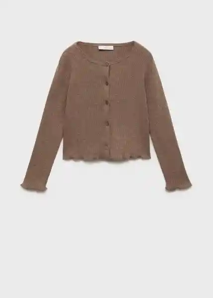 Cardigan Lyra Marron Talla 06 Niñas Mango