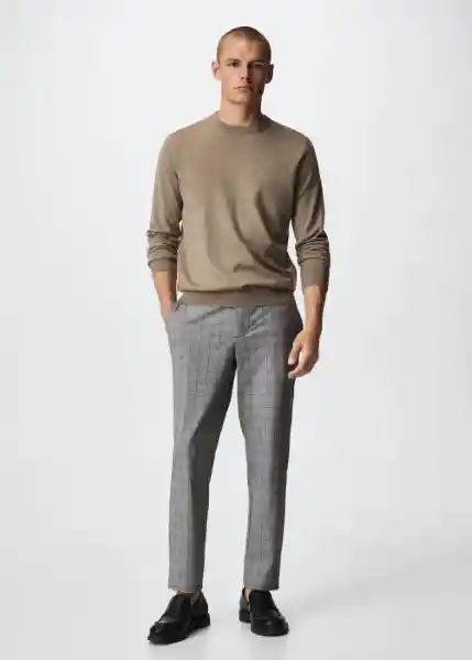 Pantalón Bologna Gris Oscuro Vigore Talla 46 Hombre Mango