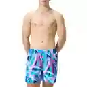 Pantaloneta Digital Printed Leisure 16 Pulgadas Hombre Azul-s