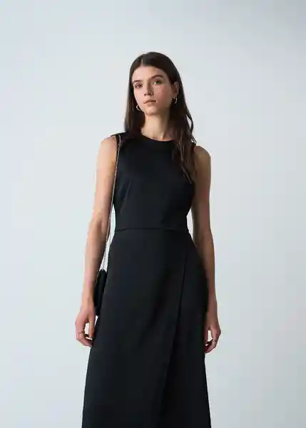 Enterizo Agatha Negro Puro Talla S Mujer 563G366 Naf Naf