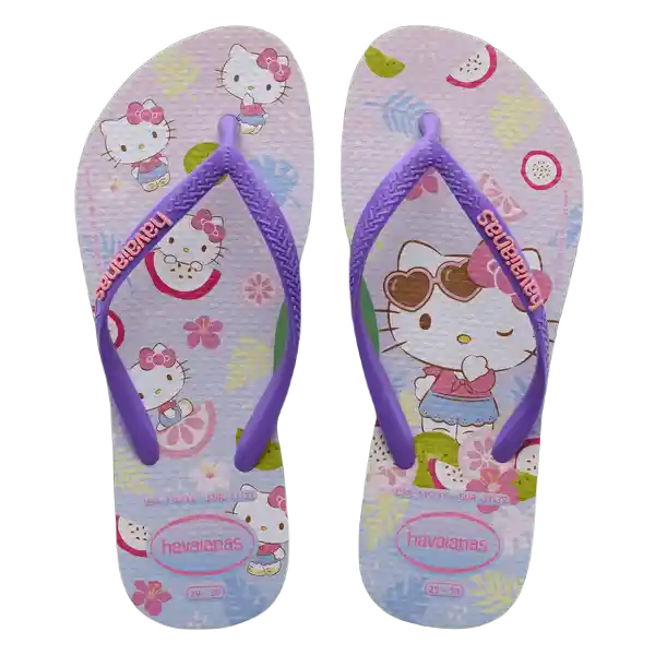 Sandalias Kids Hello Kitty Lila Calm Talla 28 4145748 Havaianas