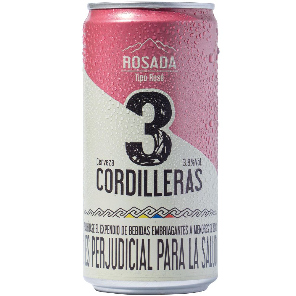 Cerveza Artesanal Rosada Lata 3cordilleras 269 ml
