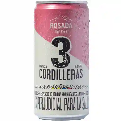 Cerveza Artesanal Rosada Lata 3cordilleras